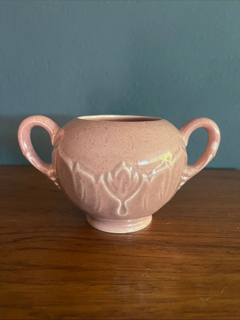 Steubenville Woodfield Coral Sugar Bowl
